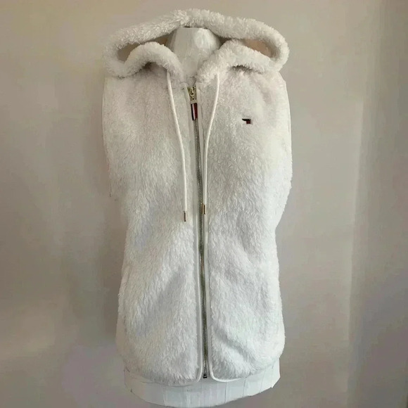 Tommy Hilfiger Hooded Faux Fur Vest​​ - Picture 1 of 6